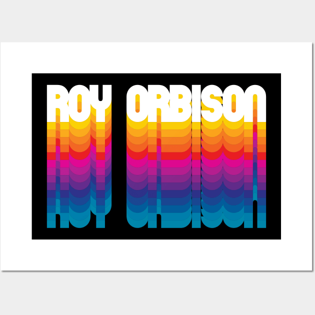 Retro Roy Proud Name Personalized Gift Rainbow Style Wall Art by Time Travel Style